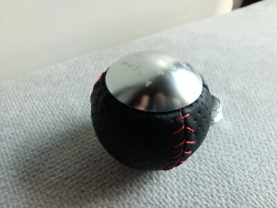 MUGEN LEATHER 6SP shift gear knob for HONDA CIVIC EP3 FN2 FK2 FK8 ACCORD TYPE R - Image 1 of 4