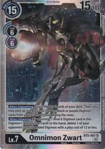 Foil Omnimon Zwart (Reimpresión Resurgence Booster) BT5-087 SR Resurgence Booster... - Imagen 1 de 2