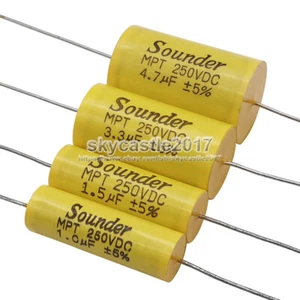 2 pz 1uF-4.7uF 250 V divisore altoparlante crossover condensatore non polarità per suonatore - Foto 1 di 11