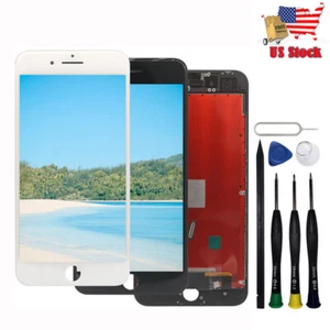 For Apple iPhone 8 Plus LCD Display Touch Screen Digitizer Replacement Free Tool - Picture 1 of 15