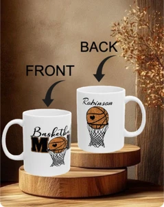 Tasse Basketball Mama personalisiert Namen Geschenk - Bild 1 von 8