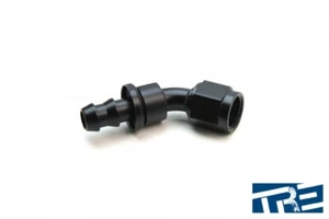 Ajuste extremo de manguera giratoria negra Treadstone Performance 45 grados - Imagen 1 de 1