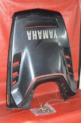 1988 Yamaha Exciter EX570 Front Hood Plastic Body Molding Nose Cover Hinge Trim - Image 1 of 4