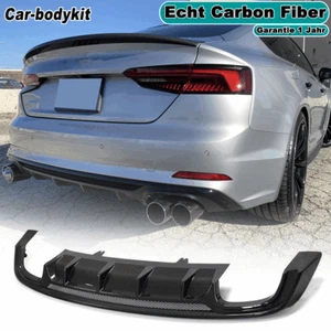 Carbon Heckdiffusor Diffusor Stoßstangen Heckschürze für AUDI A5 Sline S5 17-20 - Picture 1 of 11
