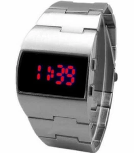 Orologio da polso uomo classico digitale elettronico led rosso militare moda regalo lusso - Foto 1 di 18