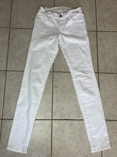 Bullhead Denim Co. Super High Rise Skinniest Jeans Women's 5 White Cotton Blend