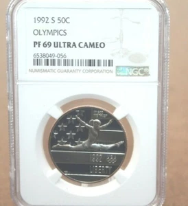 1992-S Olympics Commemorative Proof Half Dollar NGC PF69 UC [032WEJ] - Picture 1 of 5
