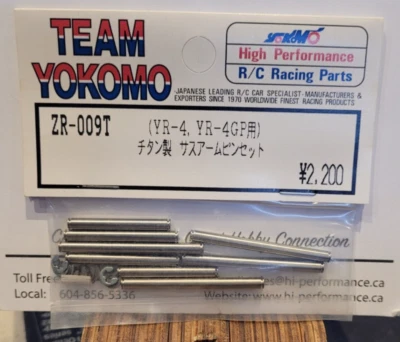 Yokomo ZR-009T Titanium Suspension Pin Set for Yokomo YR4 YZ870C Vintage RC Part - Image 1 of 3