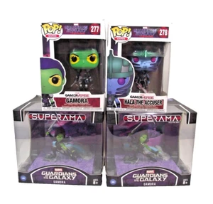 Lot of 4 Guardians of the Galaxy Funko Pop & Superama  Gamora & Hala the Accuser - Picture 1 of 9