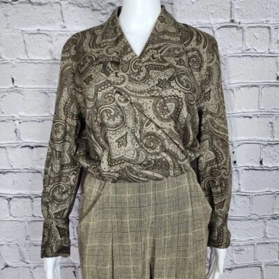 Vintage 80's Jackie Bernard for Eklektic Beige Jumpsuit Women's 8 - Image 1 of 4