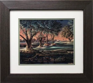 Terry Redlin "Spring on the Greens" FRAMED Rural America Art Print Golf - Picture 1 of 3
