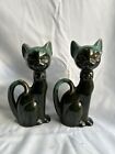 Pair Of Canadian Blue Mountain Pottery Cats