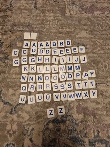 MB Games - 1977 - Hangman Spares - Letters Tiles And Blank Tiles - Picture 1 of 1
