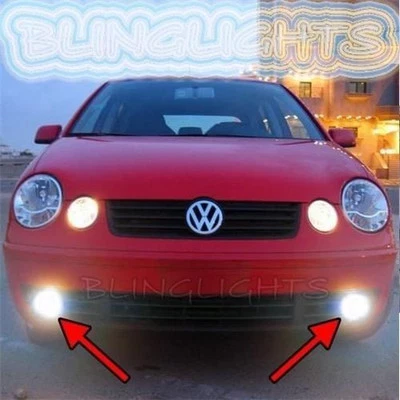 Xenon Halogen Fog Lamps Light Kit For 2002 2003 2004 2005 Volkswagen VW Polo Mk4 - Image 1 of 4