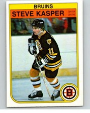 1982-83 O-Pee-Chee #12 Steve Kasper  RC Rookie Boston Bruins V57141