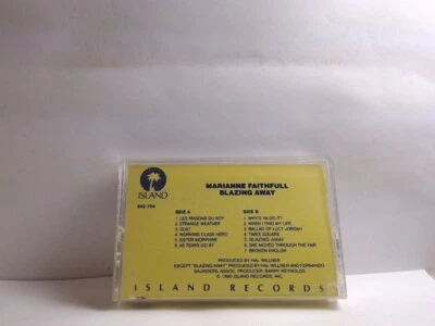 Marianne Faithfull – Blazing Away (Cassette, Promo, US, 1990, Island) TP132 Foto 1 de 4