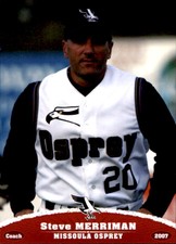 2007 Missoula Osprey Grandstand #18 Steve Merriman Grandville Michigan MI Card