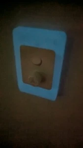 New Blue Glow in the Dark Light Switch Cover - DETA, Trader, Bunnings - Picture 1 of 11