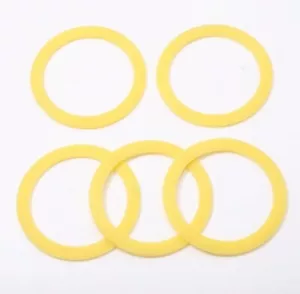 *New* 5Pcs Canister Flush Valve Seal Replacements Tank Gasket Kit for Toilets - Picture 1 of 4