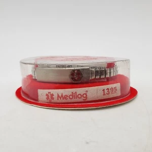 Vintage Speidel Medilog Engravable Expandable Medic Alert Chain Bracelet NOS - Picture 1 of 15