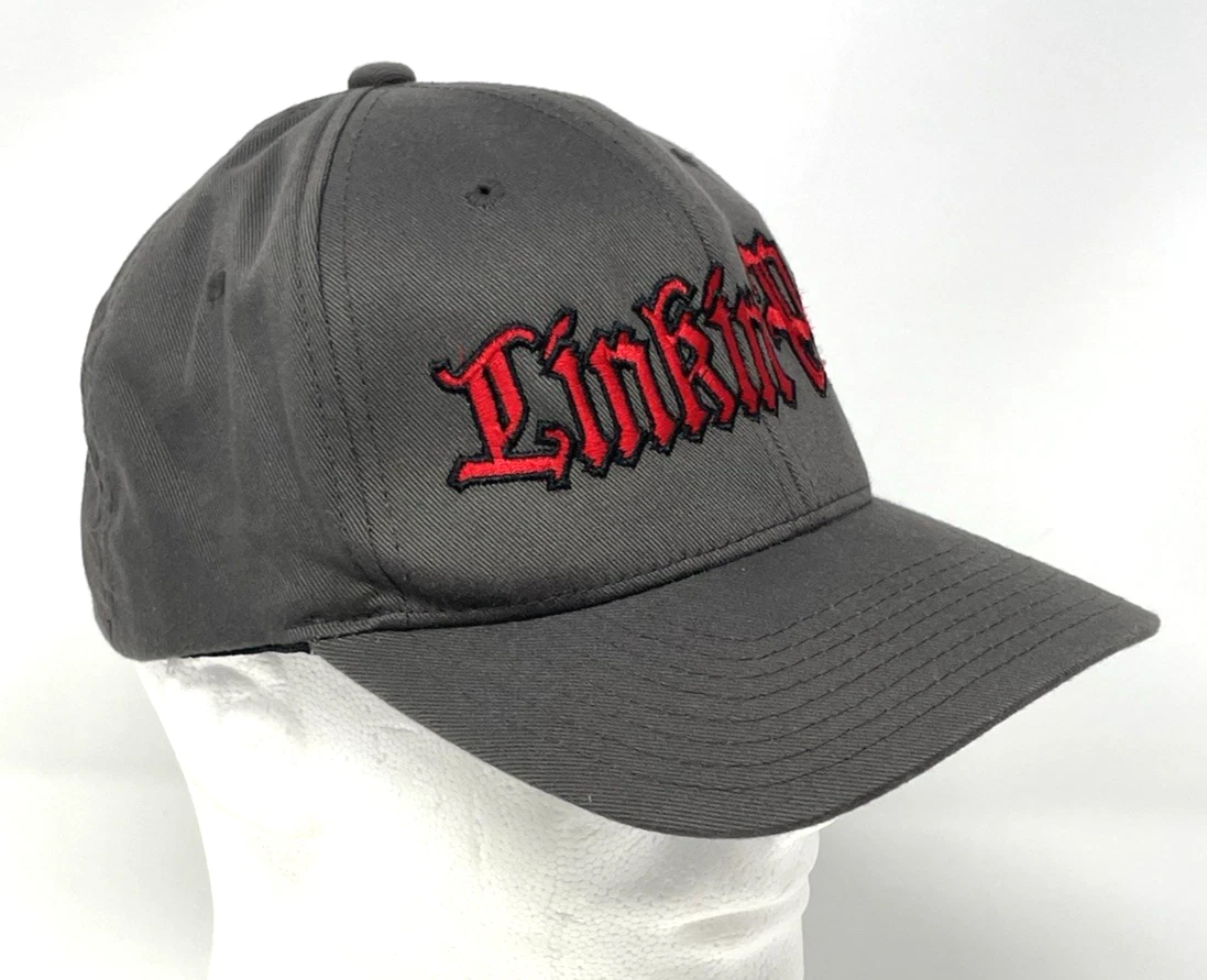 ミュージシャン LINKIN PARK WORLD TOUR HAT Linkin Park Minutes To Midnight Hat NEW Tour Concert Metal Brown