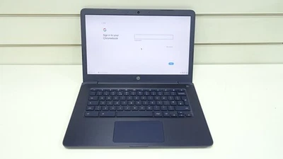 HP 14 Chromebook, 14-db0500sa 14" - AMD A4, 32 GB eMMC, Blue - No charger - Image 1 of 4