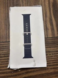Bracelet Apple Ocean Watch authentique 49 mm bleu taille unique 130-200 mm boîte ouverte OEM - Photo 1 sur 8