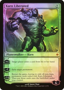 MTG FOIL Karn Liberated  - New Phyrexia #001 - Picture 1 of 1