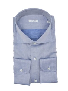 Camicia di lusso abito FRAY $ 520,00 nuova taglia 16 Us 41 Eu (FRA8) - Foto 1 di 2