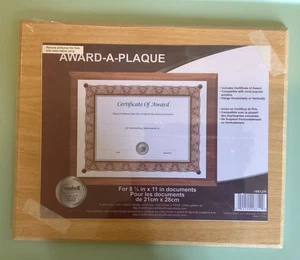 Placa Award-A 18812M de Nudell - Para 8 1/2 X 11 Documentos - Imagen 1 de 5