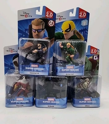 NUEVO LOTE DE 5 FIGURAS DISNEY INFINITY 2.0 Personaje Marvel Halcón Ojo de Halcón Drax Ronan Foto 1 de 4