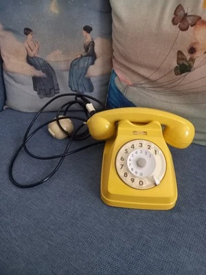 Vintage Telefono Decorativo Auso Siemens Disco Rotante Colore  - Immagine 1 di 4
