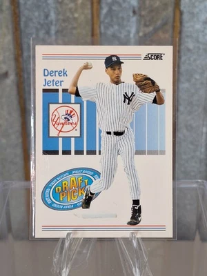 Derek Jeter 1993 Puntuación #489 Novato RC Yankees Selecciones del Draft Salón de la fama 🔥⚾⚾🔥 Foto 1 de 2