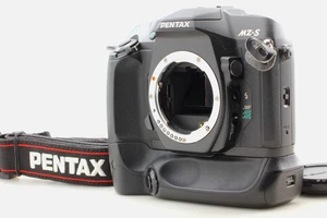 [Near MINT w/ Battery Grip ] Pentax MZ-S BG-10 Black 35mm Film Camera From JAPAN - Picture 1 of 12