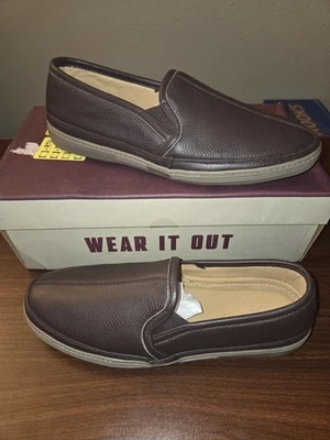 Zapatillas RedHead de cuero de grano completo marrón oscuro para hombre EU 43 10M 40911099 Foto 1 de 4