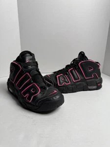 Nike Air More Uptempo GS - Black/Pink Size 7Y - Picture 1 of 16