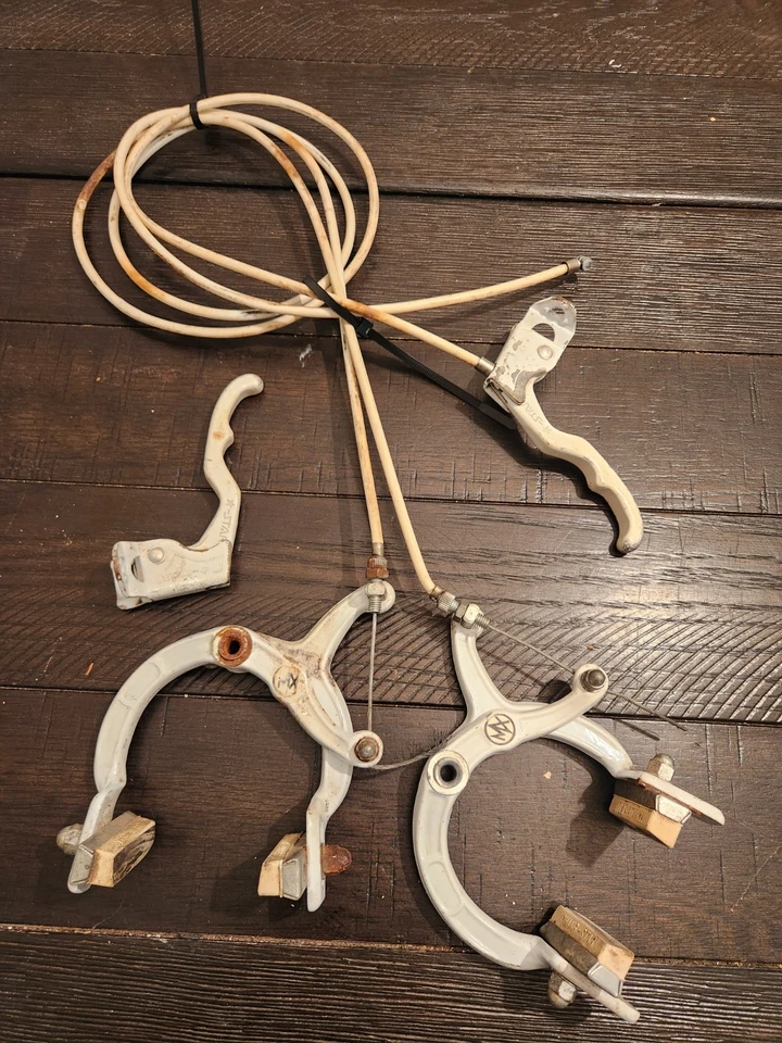 Freno delantero Chang Star MX 890 + palanca blanca Old School BMX 1987 Schwinn Predator Foto 1 de 4