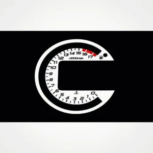 Kawasaki ZX-6R Ninja 600 2005-2006 Aftermarket White Gauge Faces - Picture 1 of 1