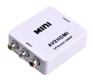 MINI COMPOSITE AV/CVBS TO HDMI HD VIDEO CONVERTER 720P/ 1080P (3RCA TO HDMI) - Picture 1 of 1