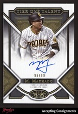 2023 Topps Tier One Talent Autographs Manny Machado AUTO 98/99 PADRES