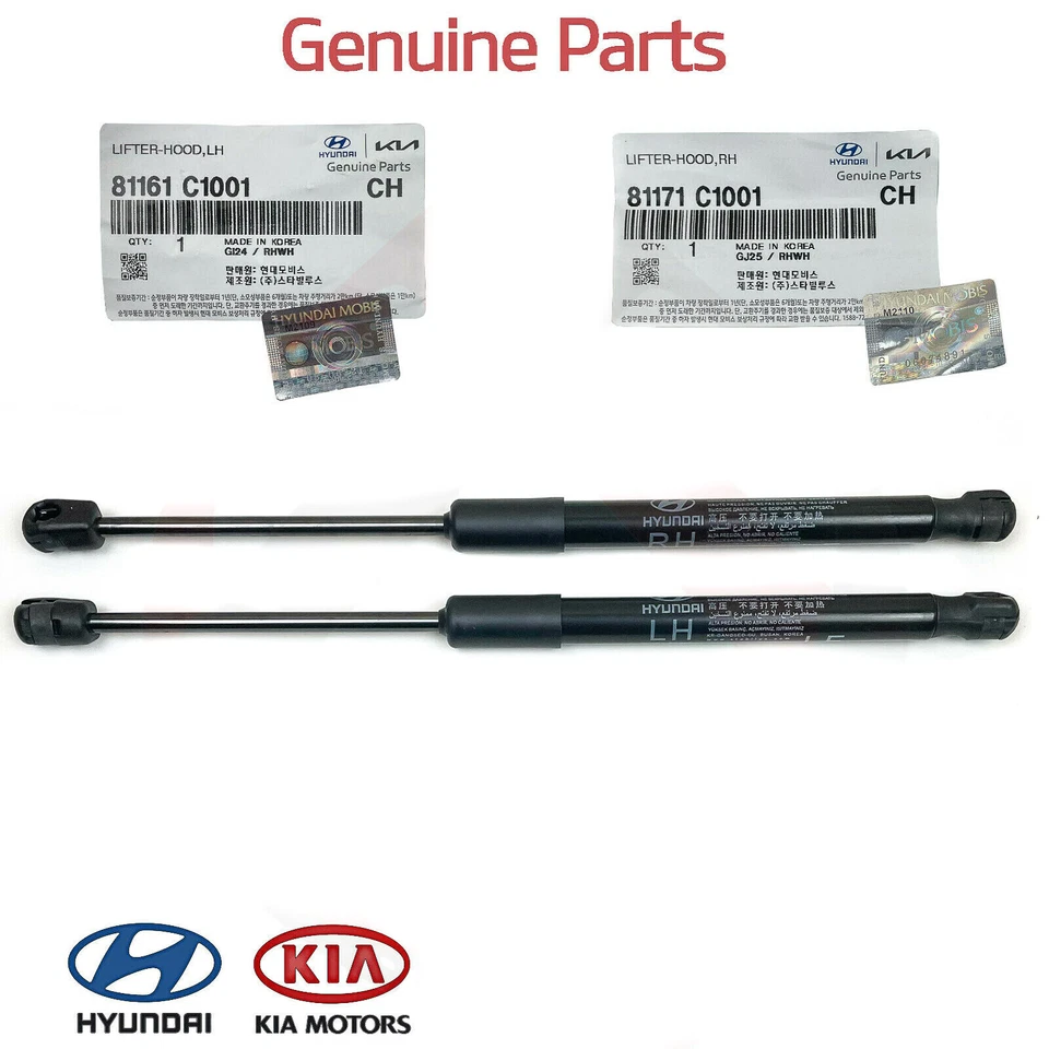 Juego de elevación de capó delantero GENUINO IZQUIERDO Y DERECHO para Hyundai Sonata 2015-2017 Foto 1 de 1