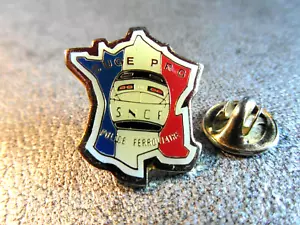 RARE PINS PIN'S - TRAIN 301 - TGV POLICE FERROVIERE - SUGE PRG - RER RATP SNCF - Foto 1 di 2