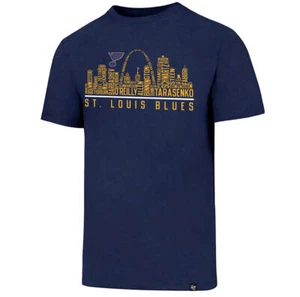 St. Louis Blues '47 Brand Roster Skyline Tee - Navy XXL New w/ Tags - Picture 1 of 1