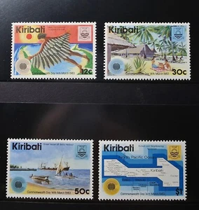 1983 Kiribati set of 4 stamps Commonwealth Day MNH/MUH - Picture 1 of 1