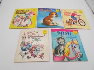 Vintage Whitman Paperback books Set of 5- 6" X 5.5"  1960's Children's Stories - Picture 1 of 6