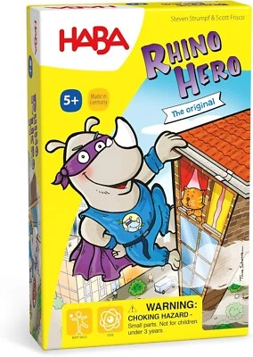 HABA Rhino Hero A Heroic Stacking Card Game for Ages 5 and Up New! - Image 1 of 2