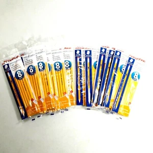 Nuevos lápices Staedtler HB #2 madera amarilla grafito 12 paquetes de 8 (96 en total) - Nuevos en paquete - Imagen 1 de 4