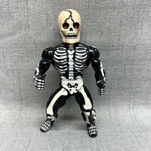 VTG MOTU Skull Force Skeleton Figure KO Warrior Remco Scareglow Used Rare Cover