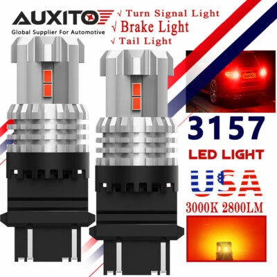 3157 3057 12SMD Bombilla trasera LED para Dodge Ram 1500 2500 3500 1994-2010 roja Foto 1 de 4