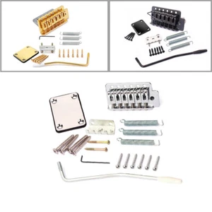 Guitar Tremolo Bridge Single Locking Vibrato System Neck Plate for Fender Strat - Picture 1 of 14